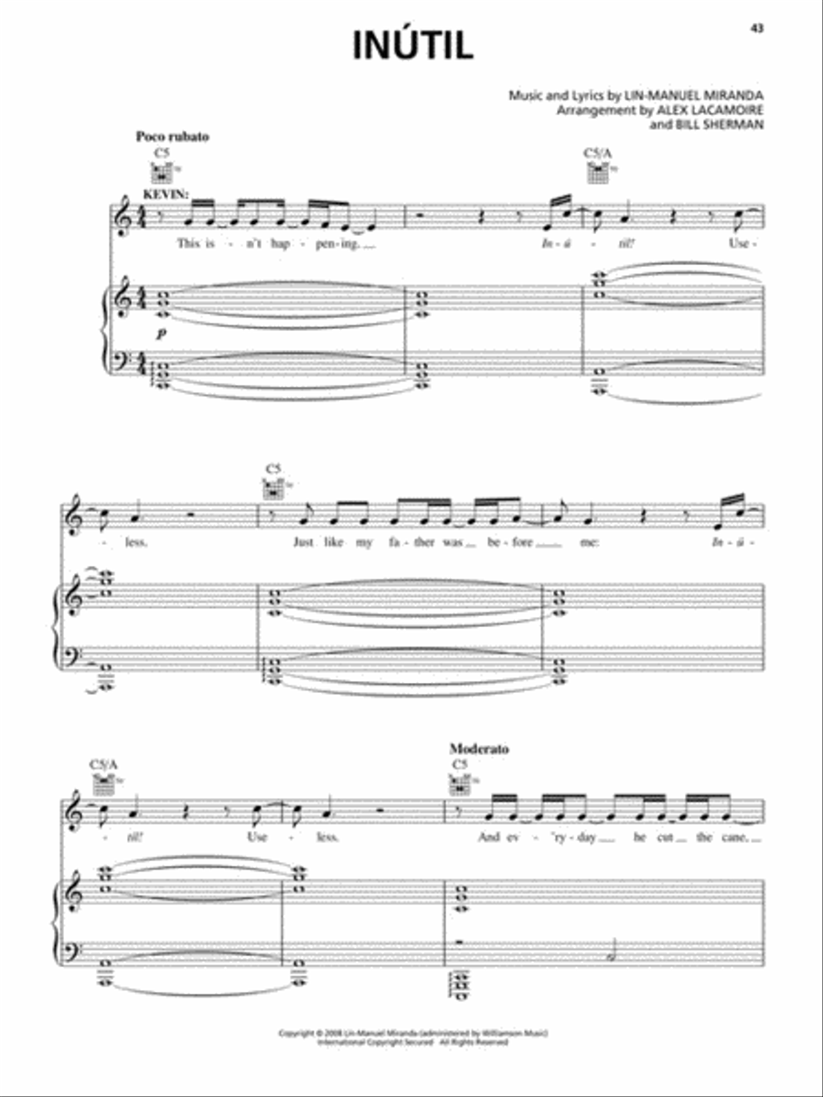In the Heights In the Heights Piano, Vocal scores gallery preview page 4