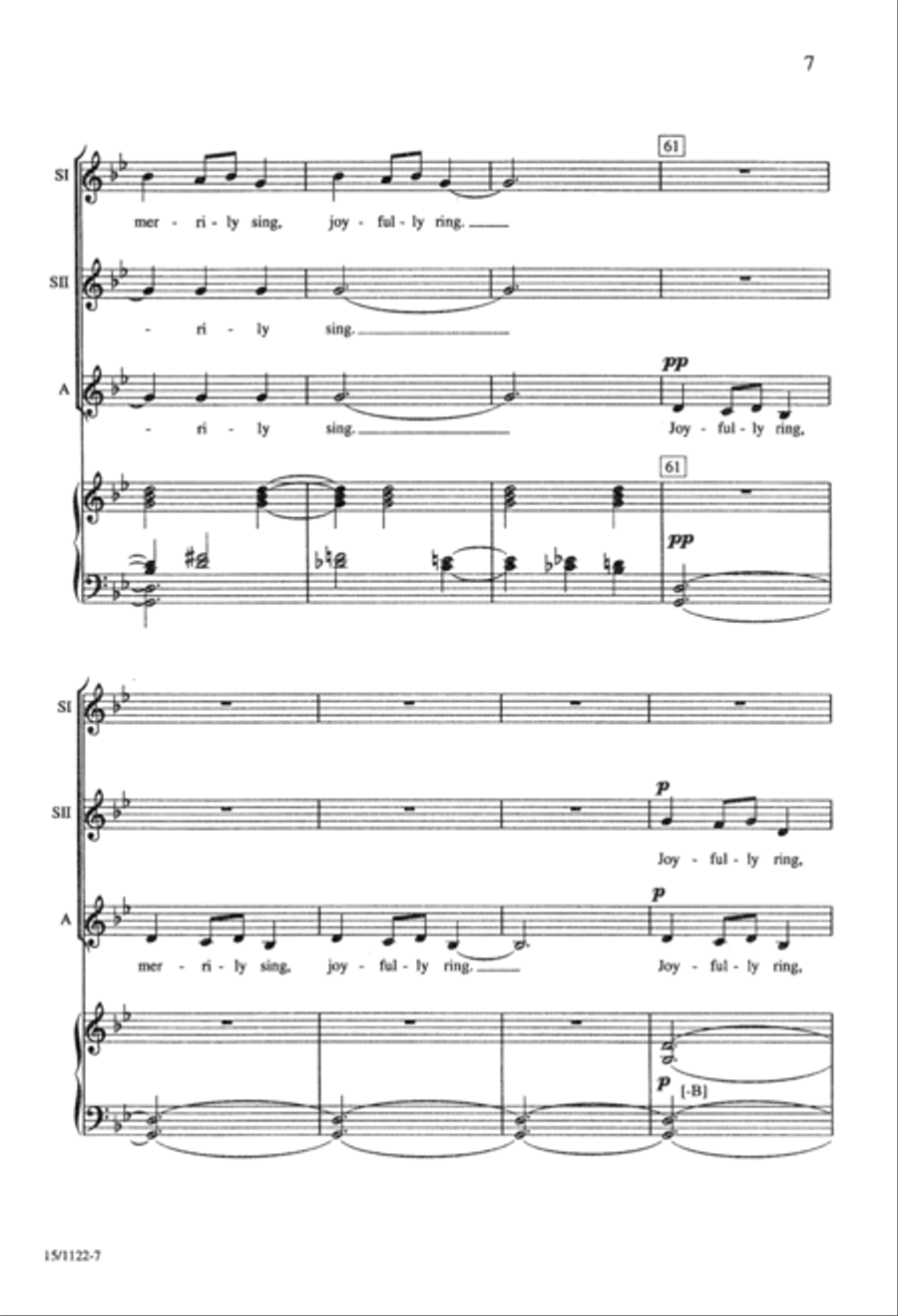 Ukrainian Bell Carol SSA scores gallery preview page 7