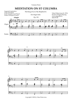 Meditation on St Columba, Op. 118 (Organ Solo) by Vidas Pinkevicius (2022)