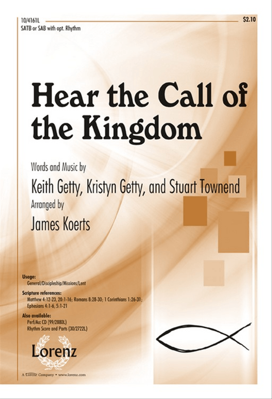 Hear the Call of the Kingdom 4-Part scores gallery preview page 1
