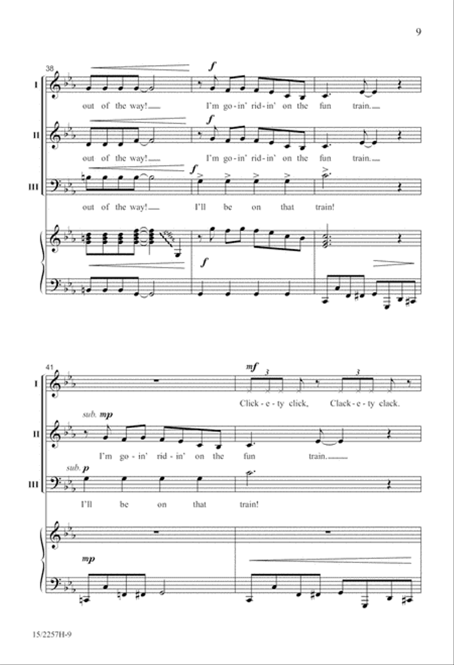 Fun Train Fun Train 3-Part scores gallery preview page 9