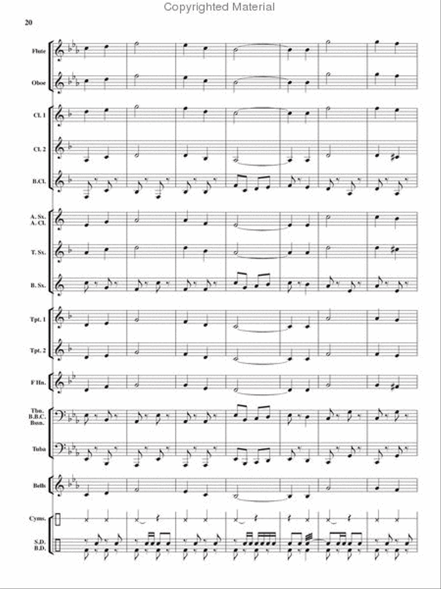 Heroes On Parade Heroes On Parade Concert Band scores gallery preview page 19
