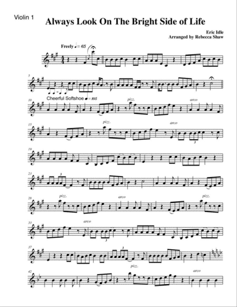 Always Look On The Bright Side Of Life Small Ensemble scores gallery preview page 4