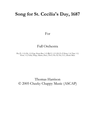 Song for St. Cecilia's Day, 1687