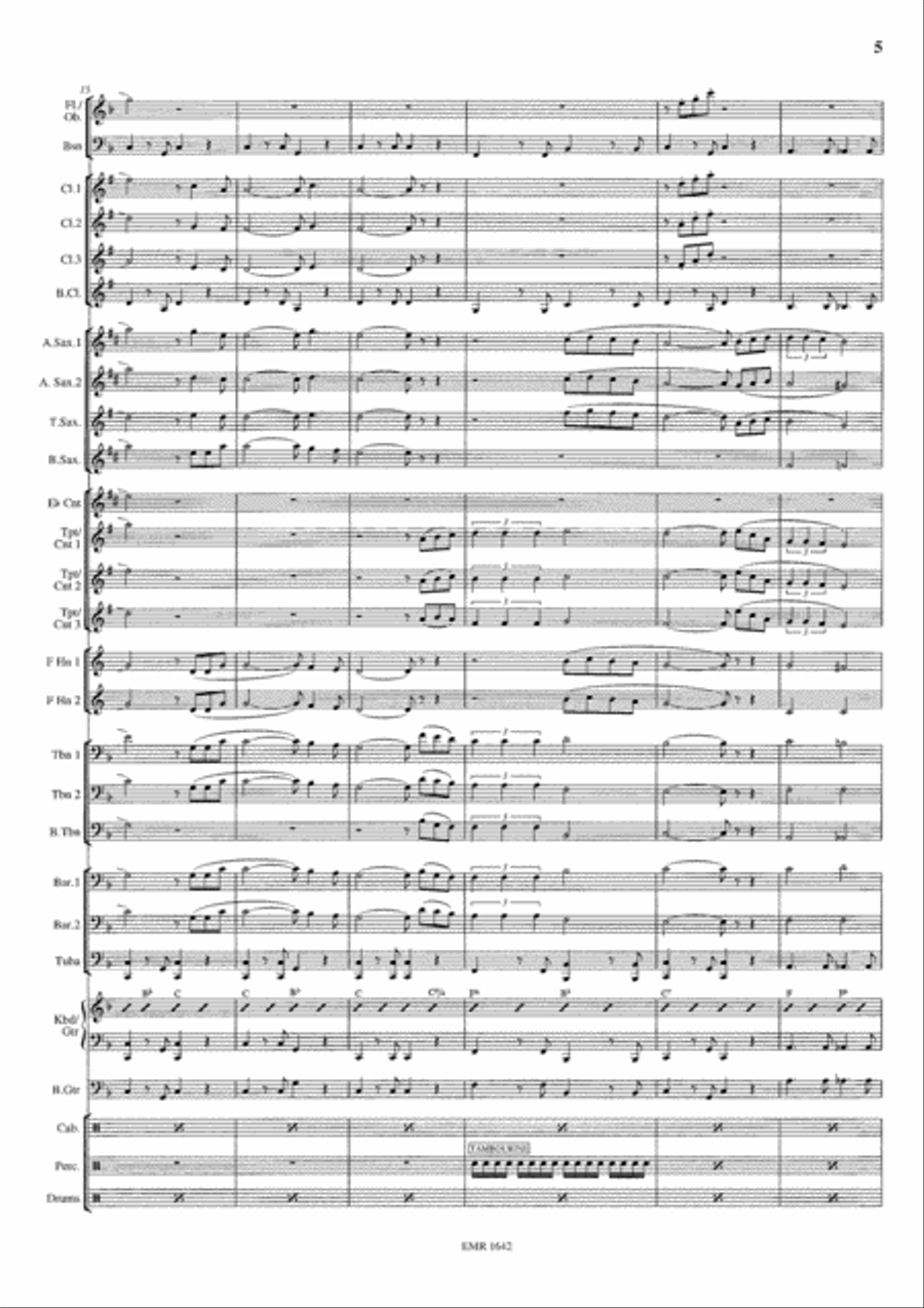 Guantanamera Concert Band scores gallery preview page 6
