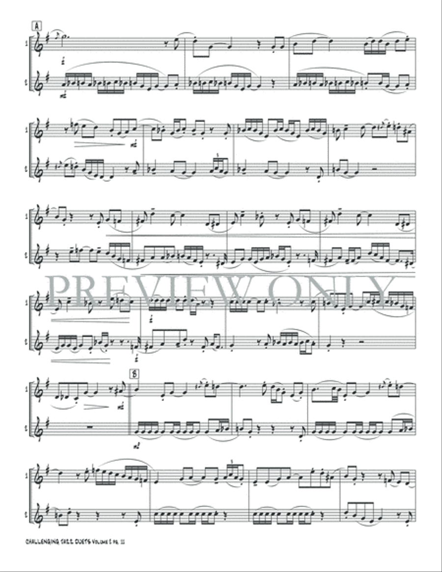 Challenging Jazz Duets, Volume 2 Small Ensemble scores gallery preview page 13
