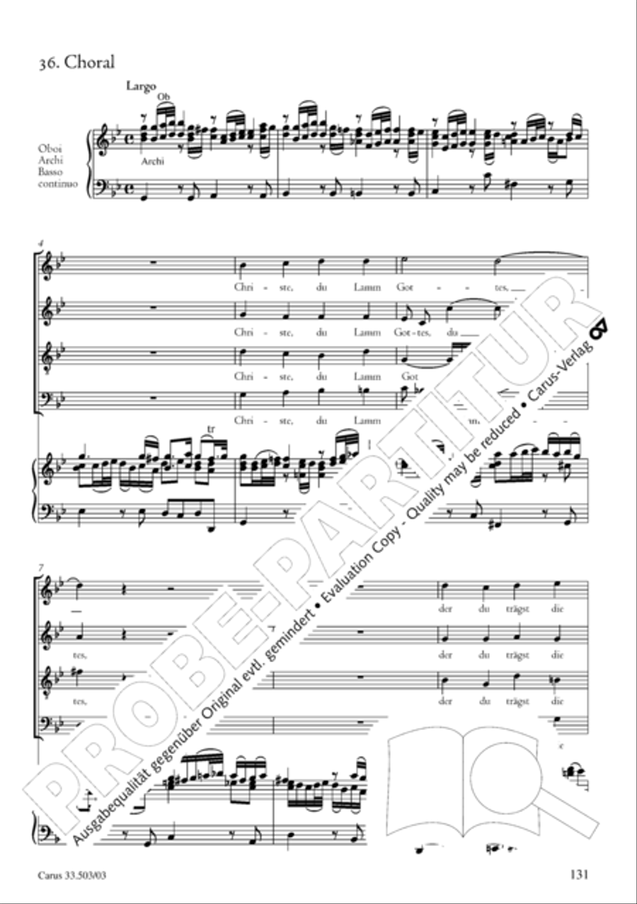 Passion according to St. Matthew (Passions-Musik nach dem Evangelisten Matthaus) SSATB scores gallery preview page 132