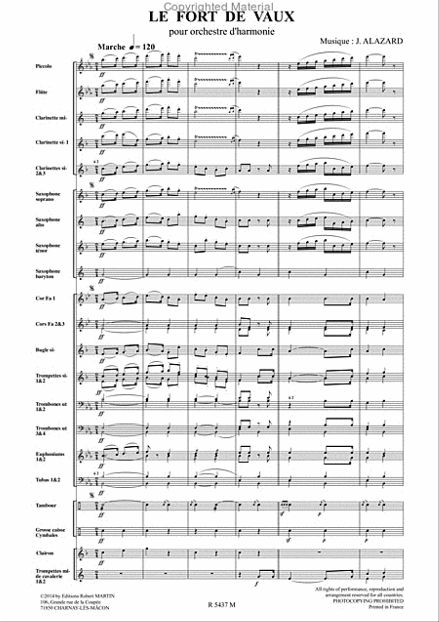 Le fort de vaux Le fort de vaux Concert Band scores gallery preview page 2
