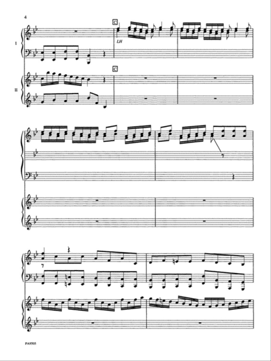 Arrival of the Queen of Sheba - Piano Duo (2 Pianos, 4 Hands) Piano Duet scores gallery preview page 4