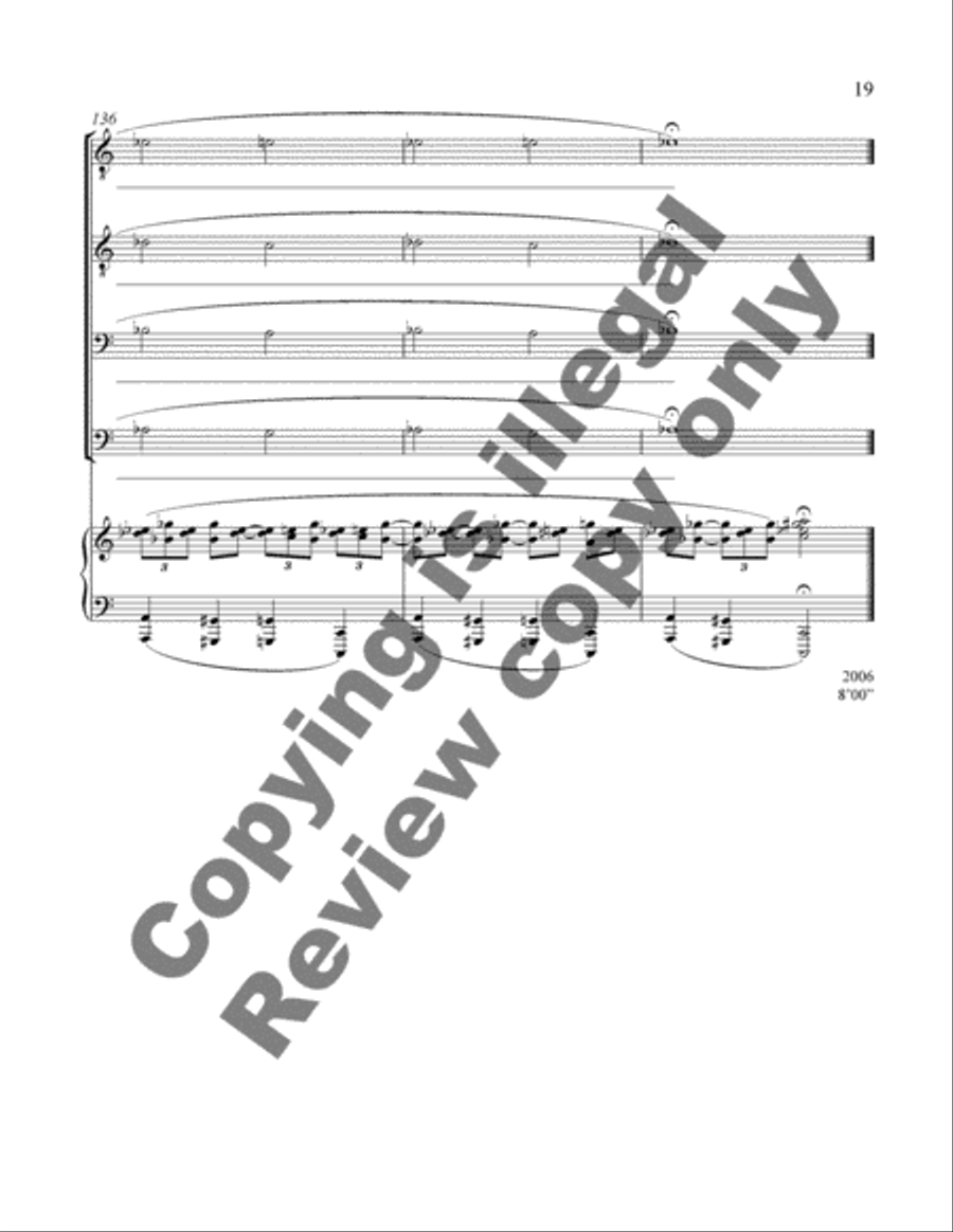 Four Scenes from the Rubaiyat TTBB scores gallery preview page 9