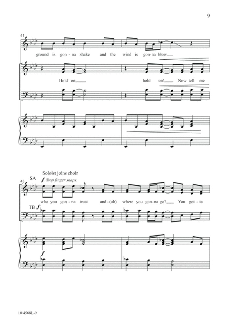 Hold On to the Rock 4-Part scores gallery preview page 10