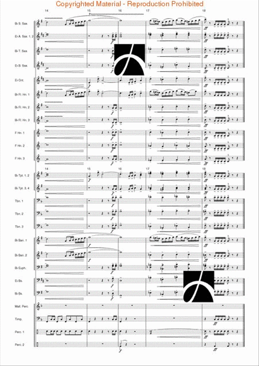 Nordic Fanfare and Hymn Concert Band scores gallery preview page 19