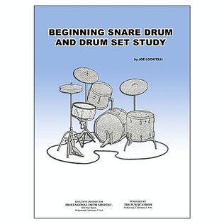Book cover for Beginning Snare Drum and Drum Set Study