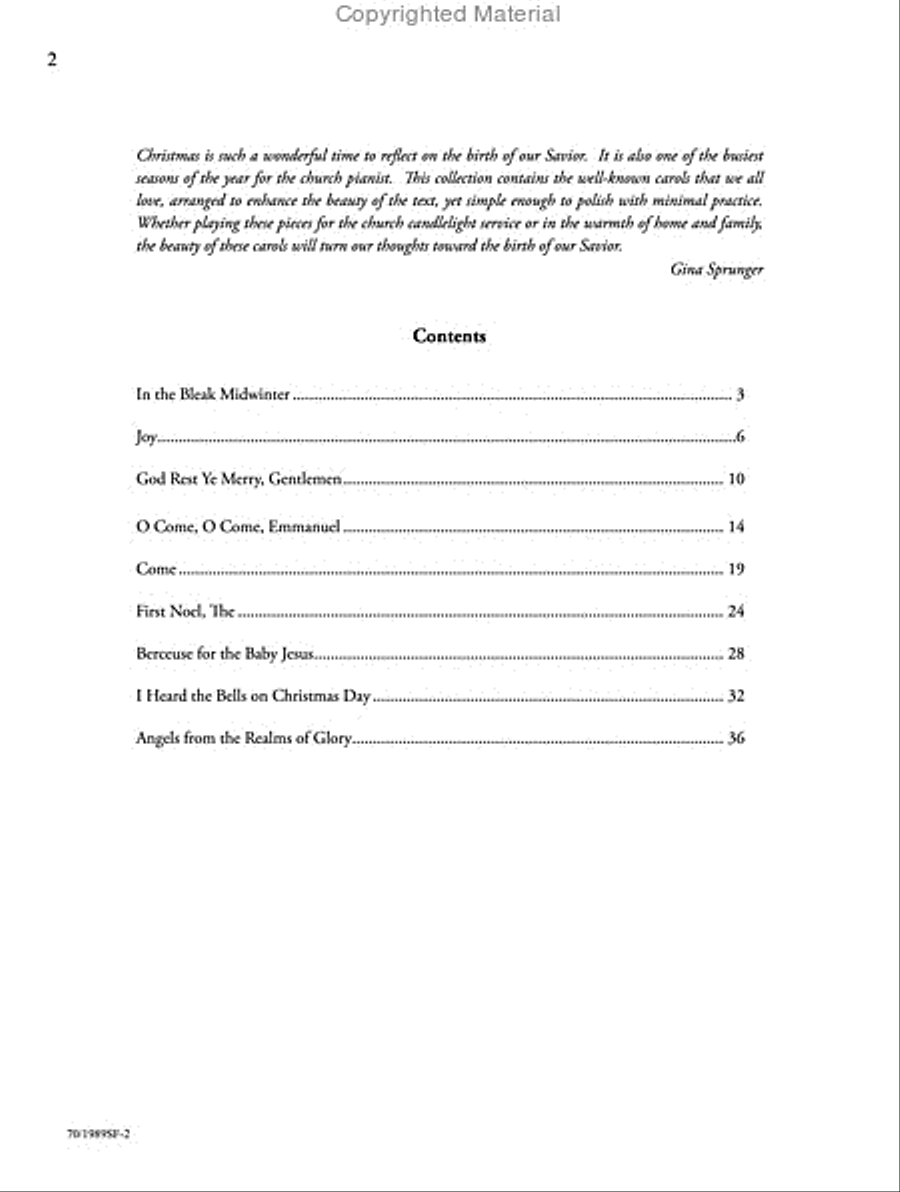 A Fireside Christmas Piano Solo scores gallery preview page 2