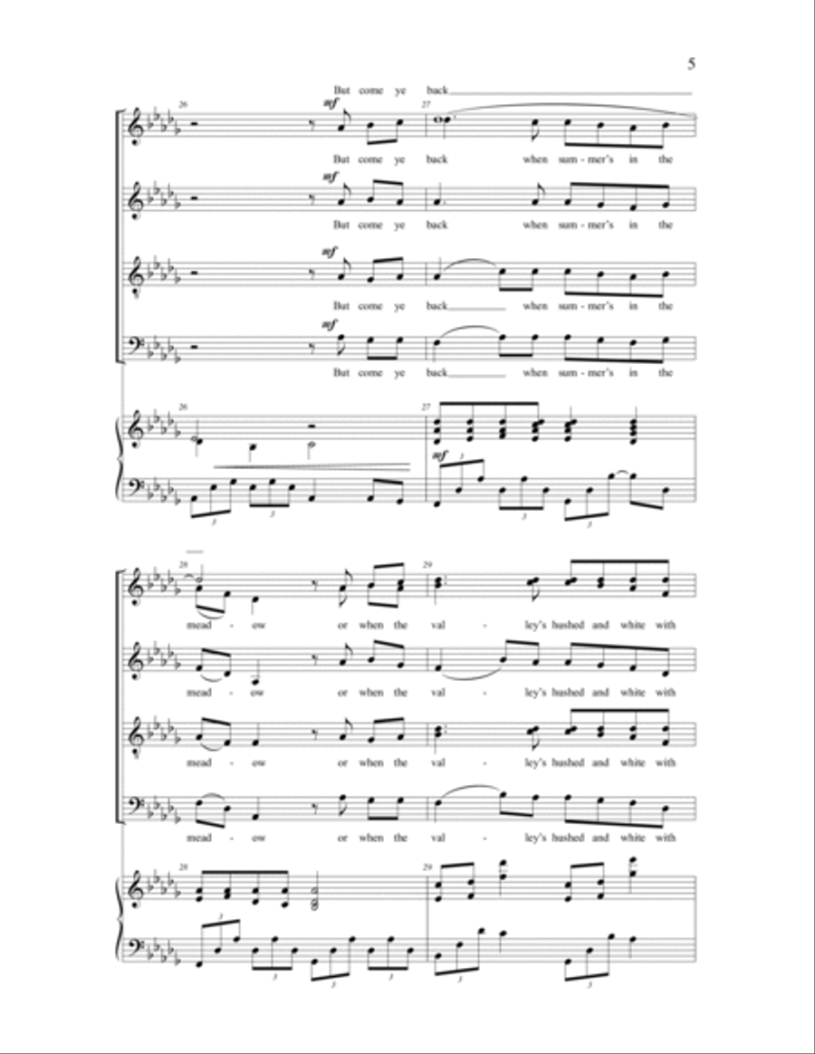 Danny Boy (arr. Kevin A. Memley) 4-Part scores gallery preview page 4
