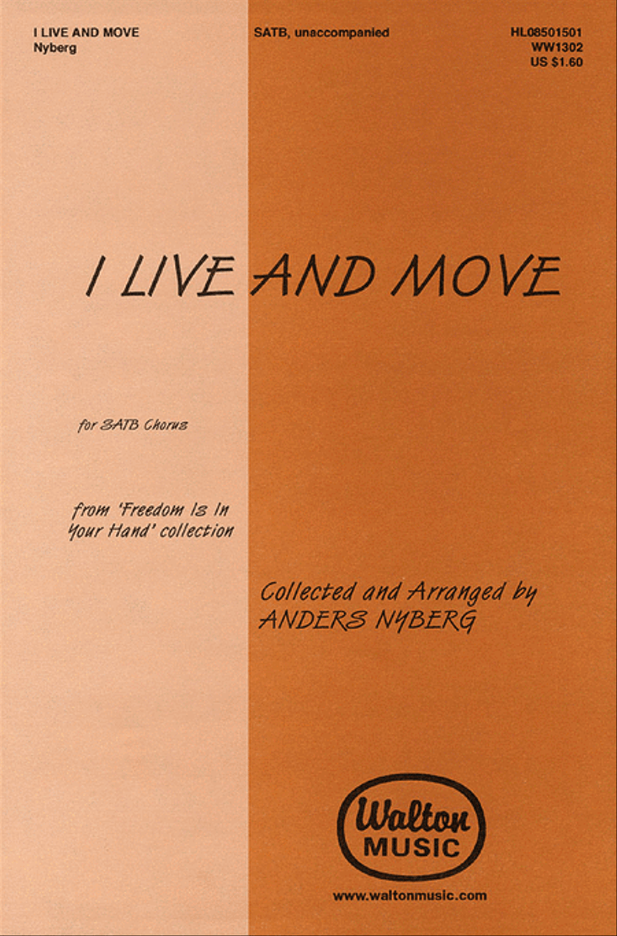 I Live and Move 4-Part scores gallery preview page 1
