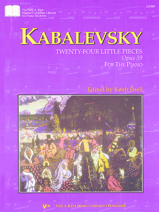 Book cover for Kabalevsky 24 Little Pieces, Opus 39