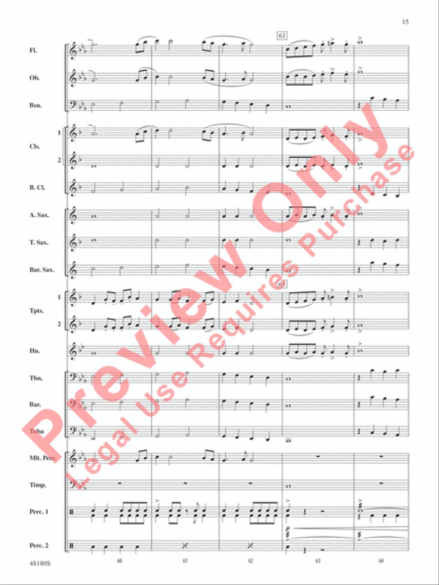 Astronomica Concert Band scores gallery preview page 16