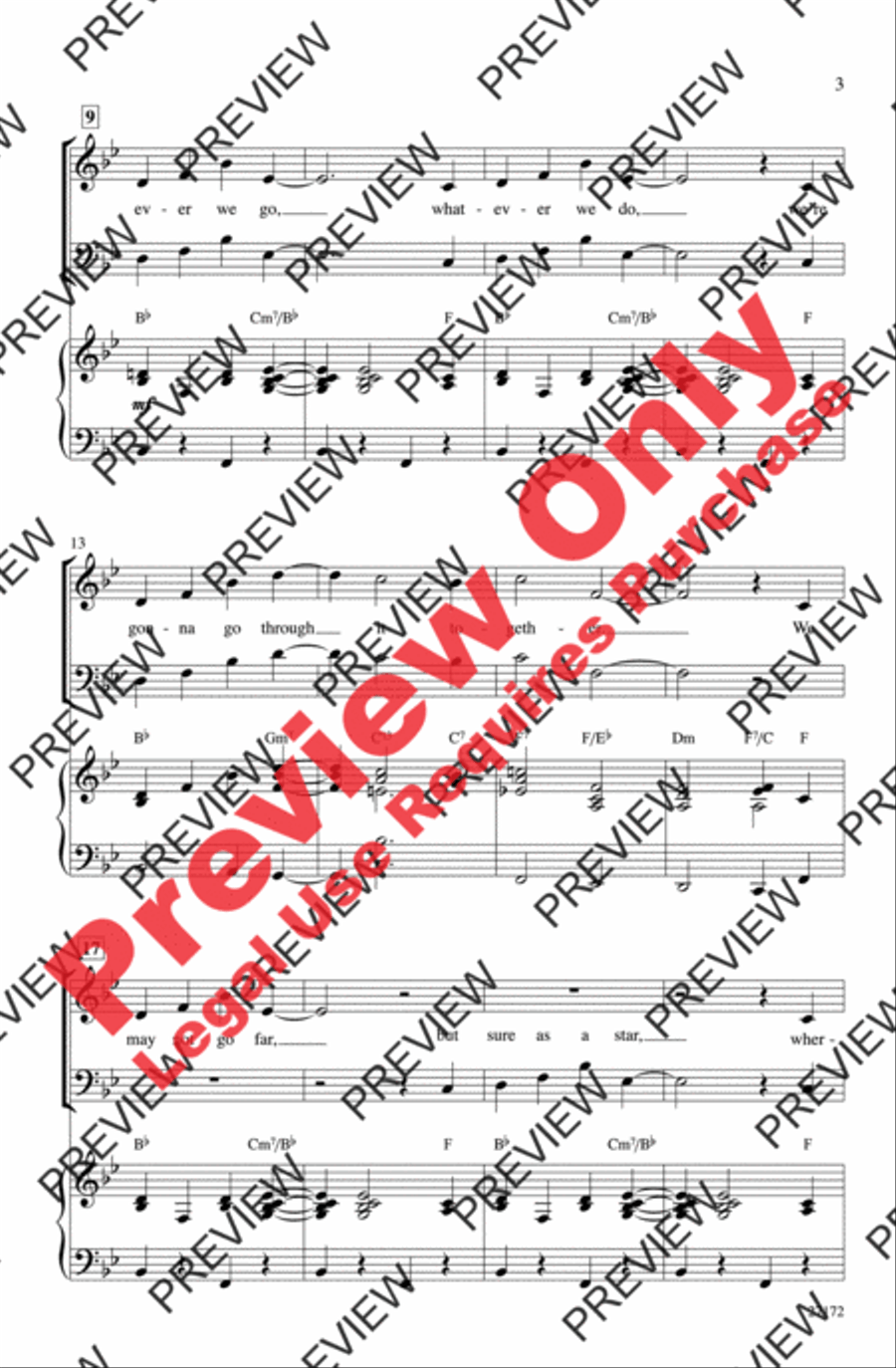 Together Wherever We Go 3-Part scores gallery preview page 3