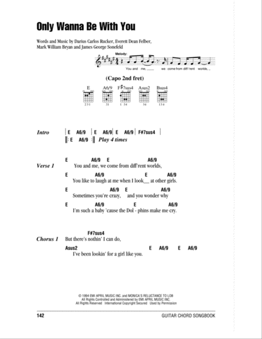 Only Wanna Be With You Only Wanna Be With You Acoustic Guitar scores gallery preview page 1