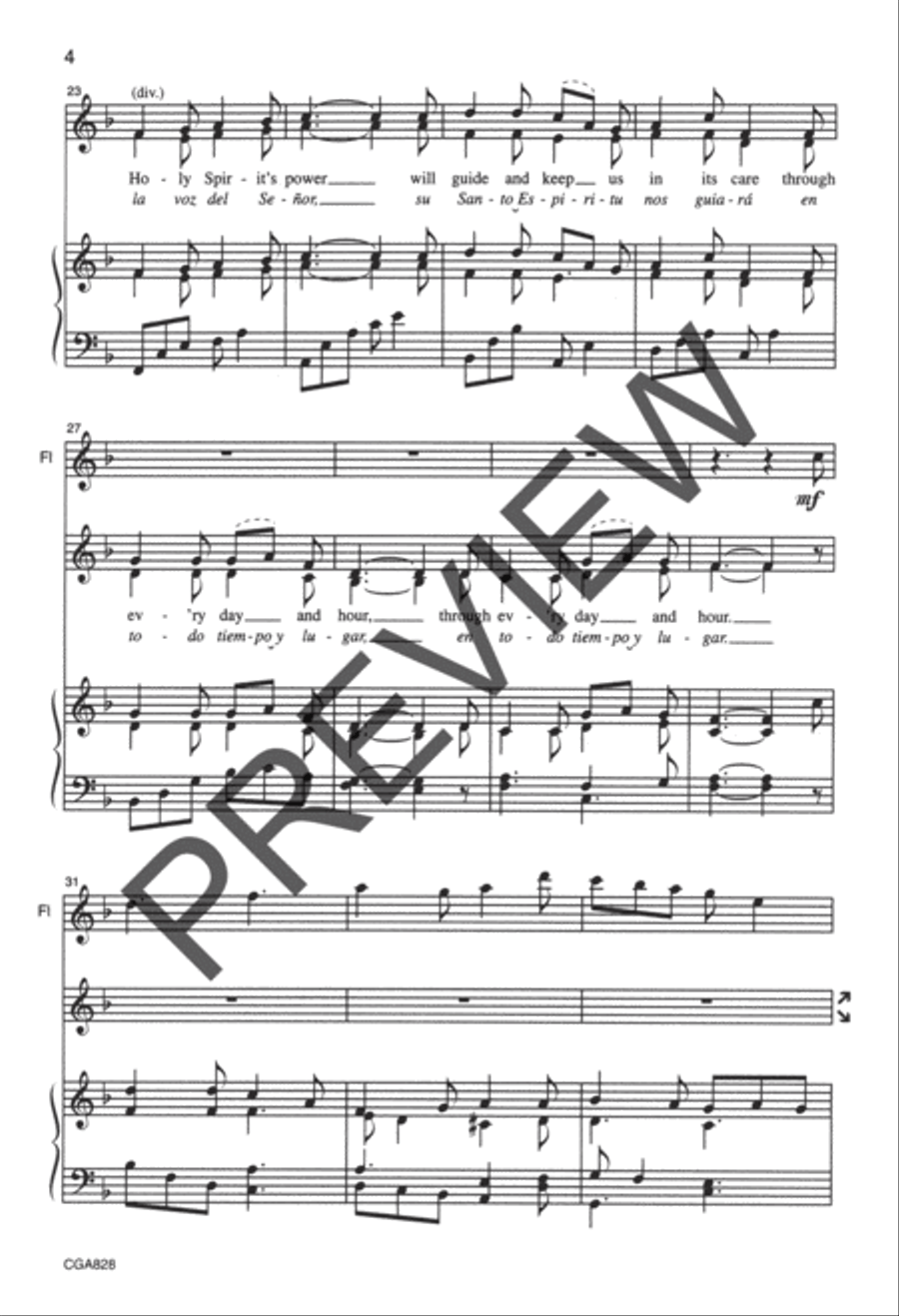 Sing Thankful Songs (Cantad cancion de gratitud) 2-Part scores gallery preview page 4