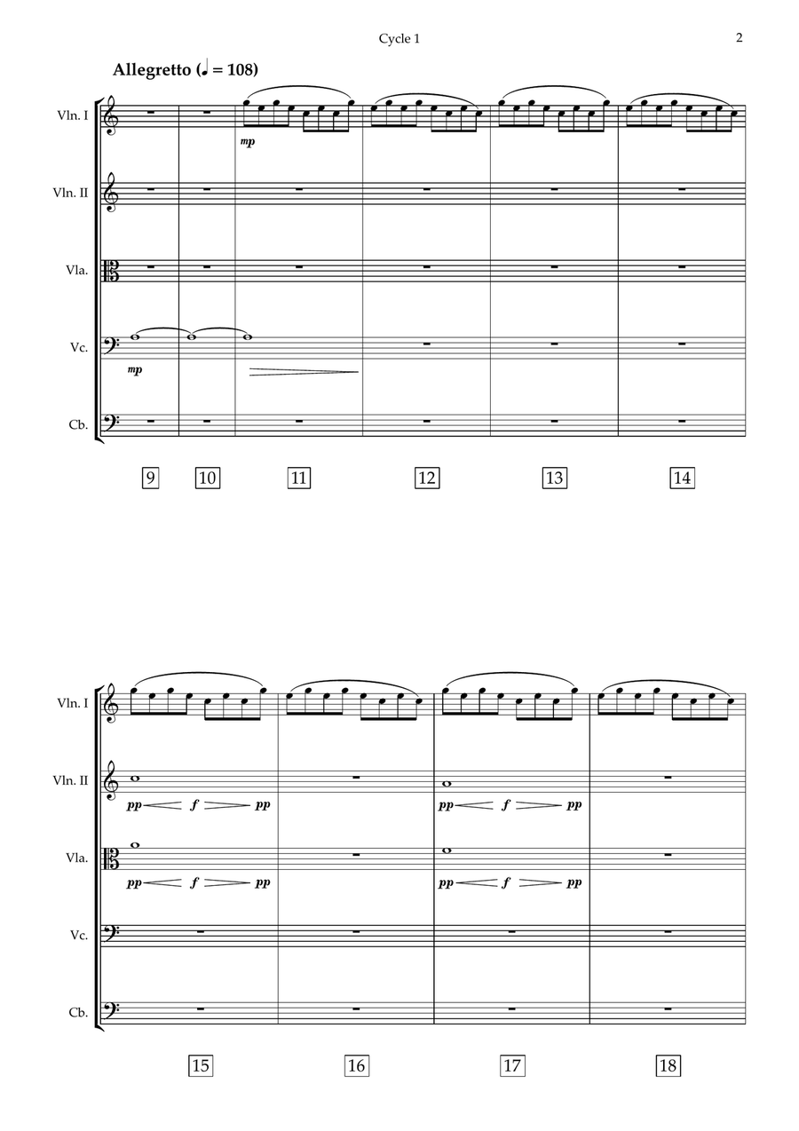 Cycle 1 Cycle 1 String Orchestra scores gallery preview page 3