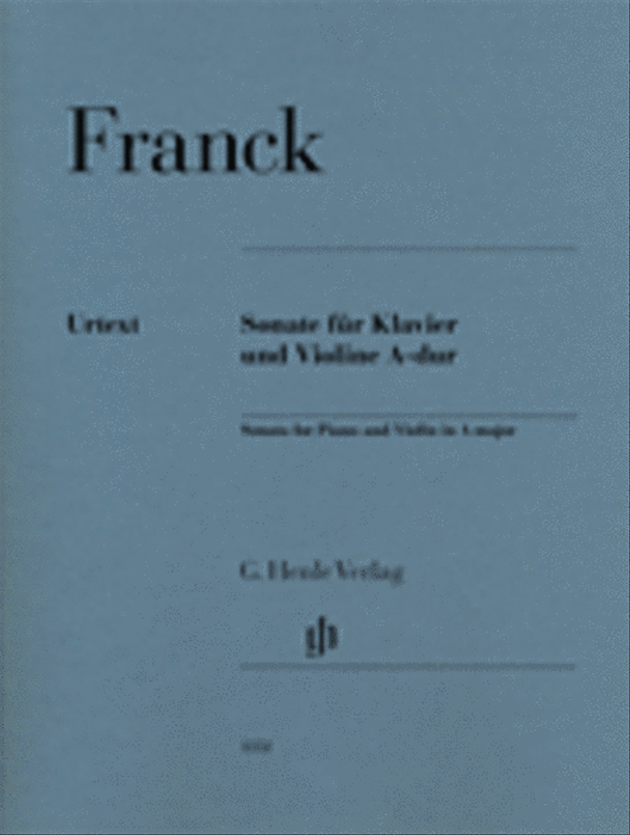 Violin Sonata in A Major Violin Solo scores gallery preview page 1