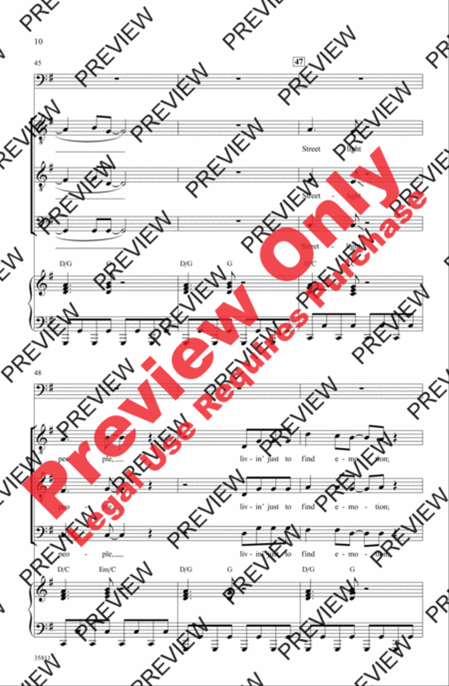 Don't Stop Believin' Men's Choir scores gallery preview page 10