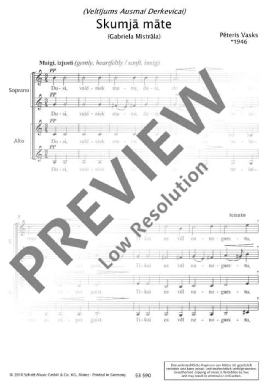 Skumjas Skumjas Women's Choir scores gallery preview page 8