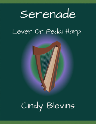 Book cover for Serenade, 18 original solos for Lever or Pedal Harp