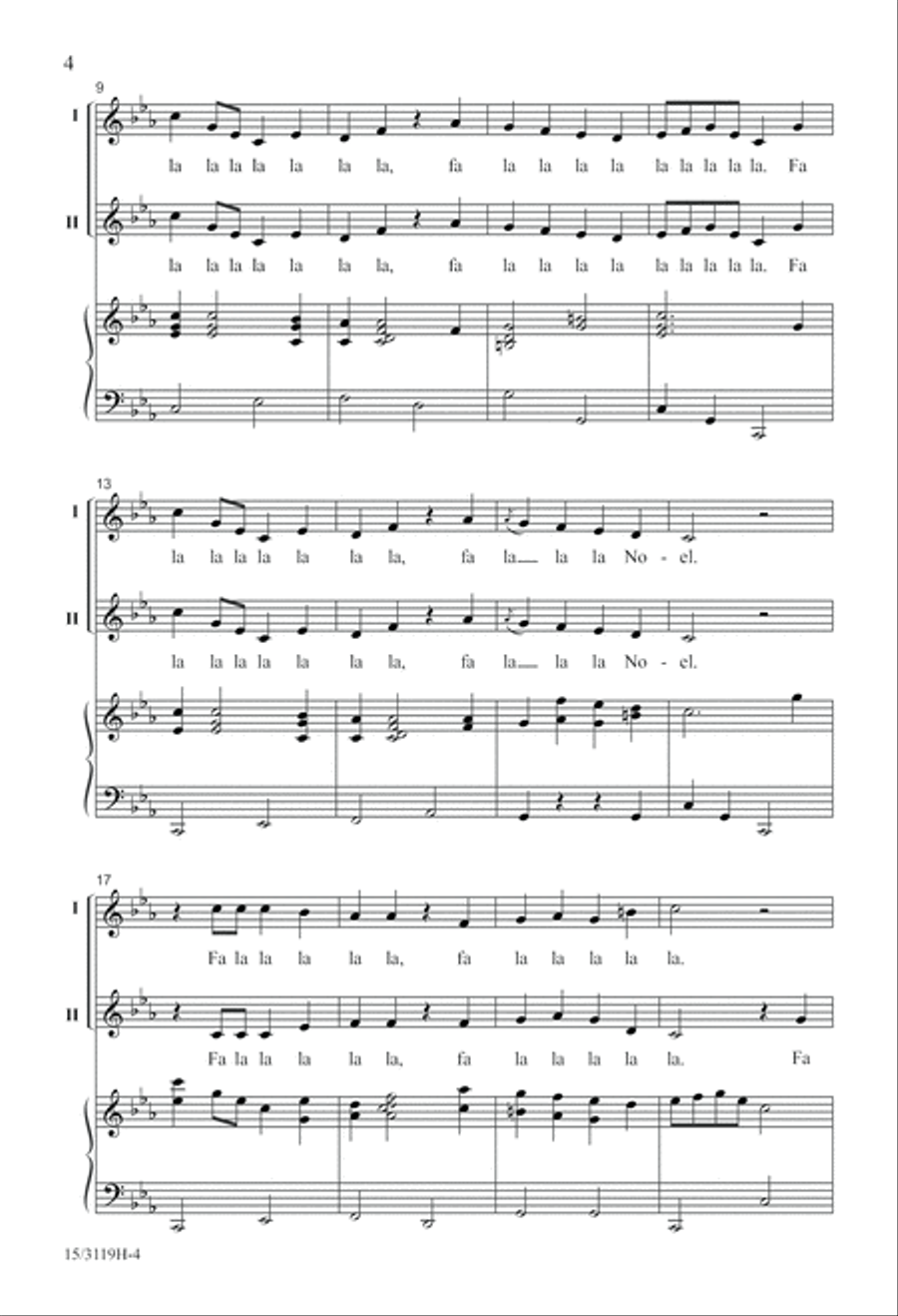 Fa La La Noel Fa La La Noel 2-Part scores gallery preview page 4