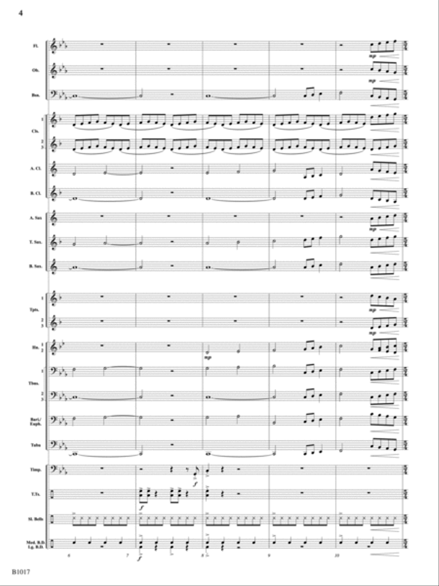 Warrior's Dance: Score Concert Band scores gallery preview page 4