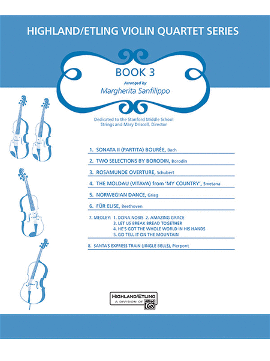 Highland/Etling Violin Quartet Series: Book 3 Small Ensemble - Sheet Music