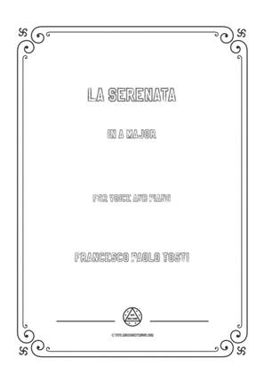 Book cover for Tosti-La Serenata in A Major,for Voice and Piano