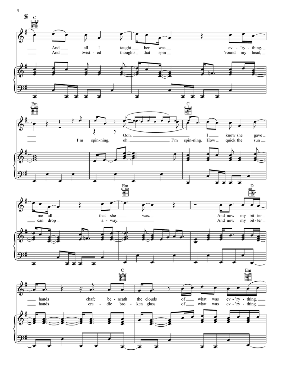 Black Black Acoustic Guitar scores gallery preview page 4