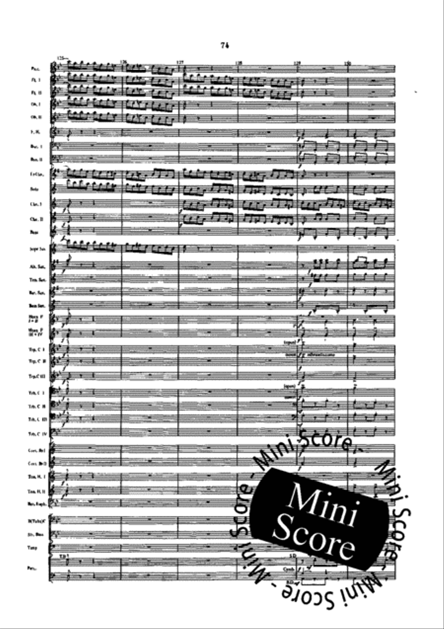 Suite Divertimento Concert Band scores gallery preview page 78