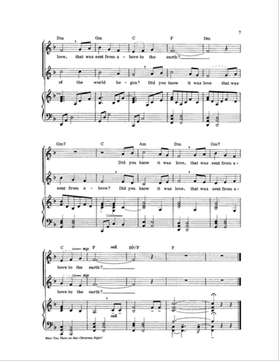Were You There on That Christmas Night? Unison Choir scores gallery preview page 8