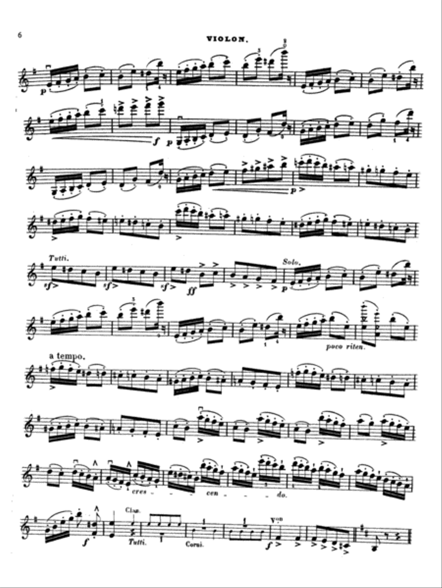 Bazzini: La Ronde des Lutins (Scherzo Fantastique, Op. 25) Violin scores gallery preview page 6