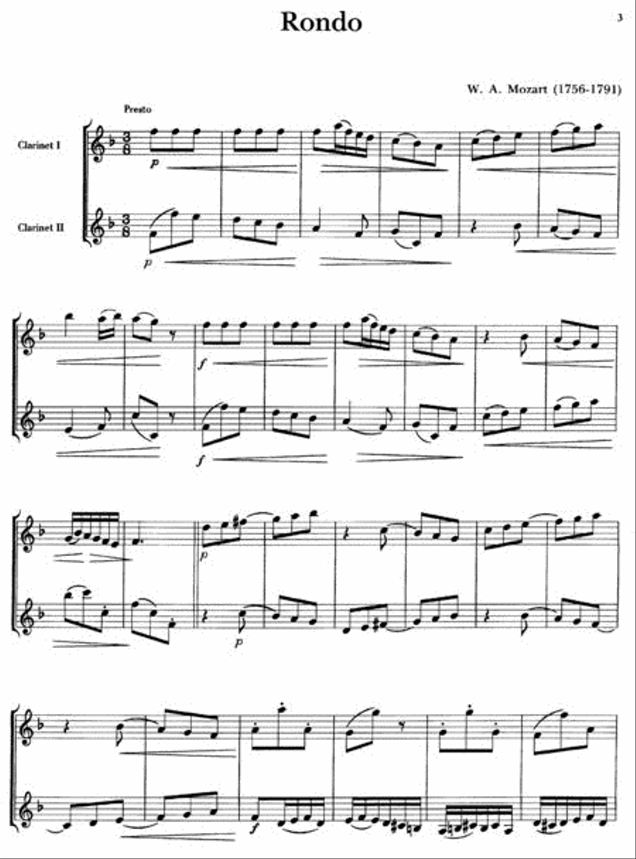Belwin Master Duets (Clarinet), Volume 1 Clarinet Duet scores gallery preview page 2
