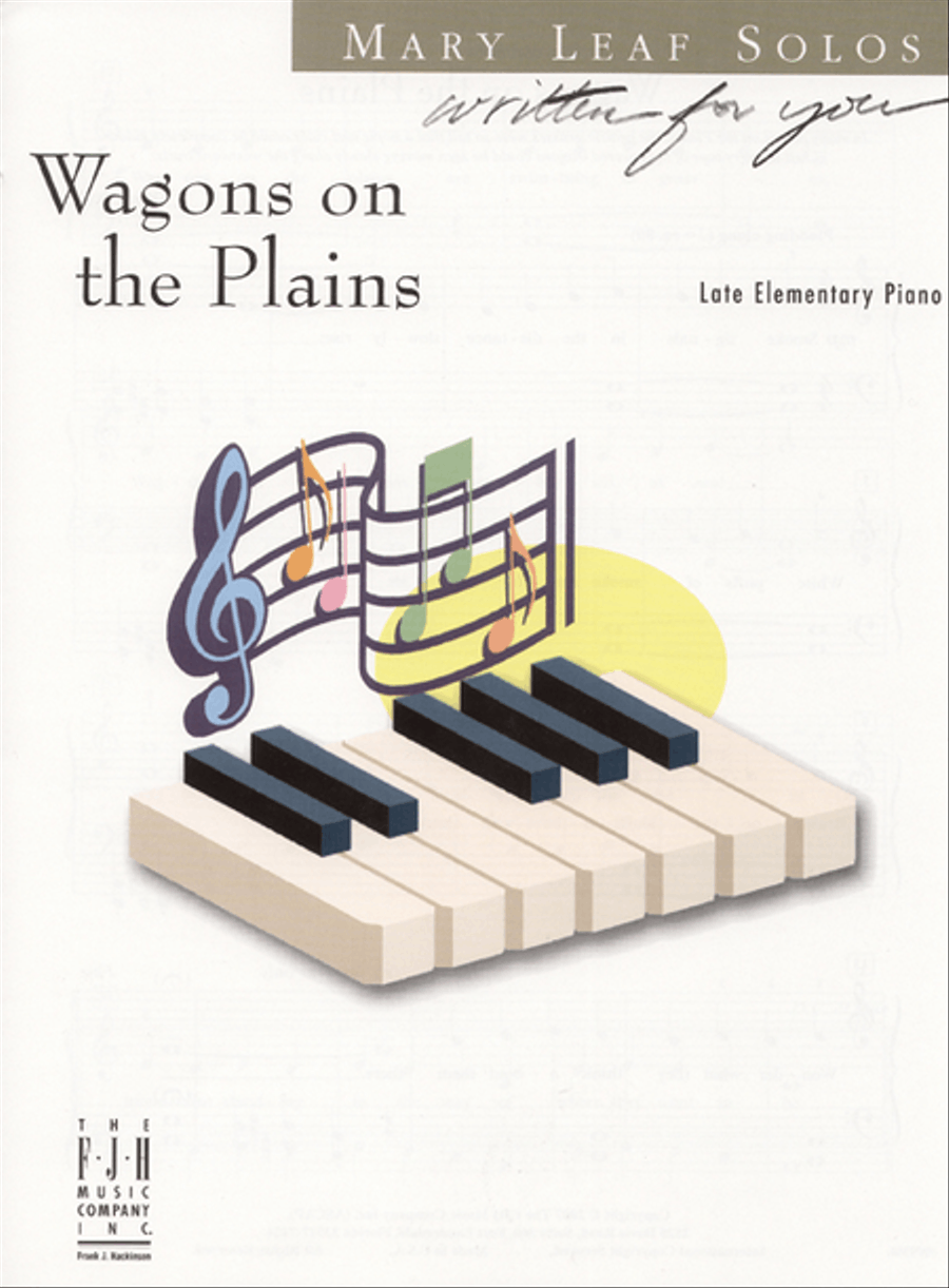 Wagons on the Plains Wagons on the Plains Easy Piano scores gallery preview page 1