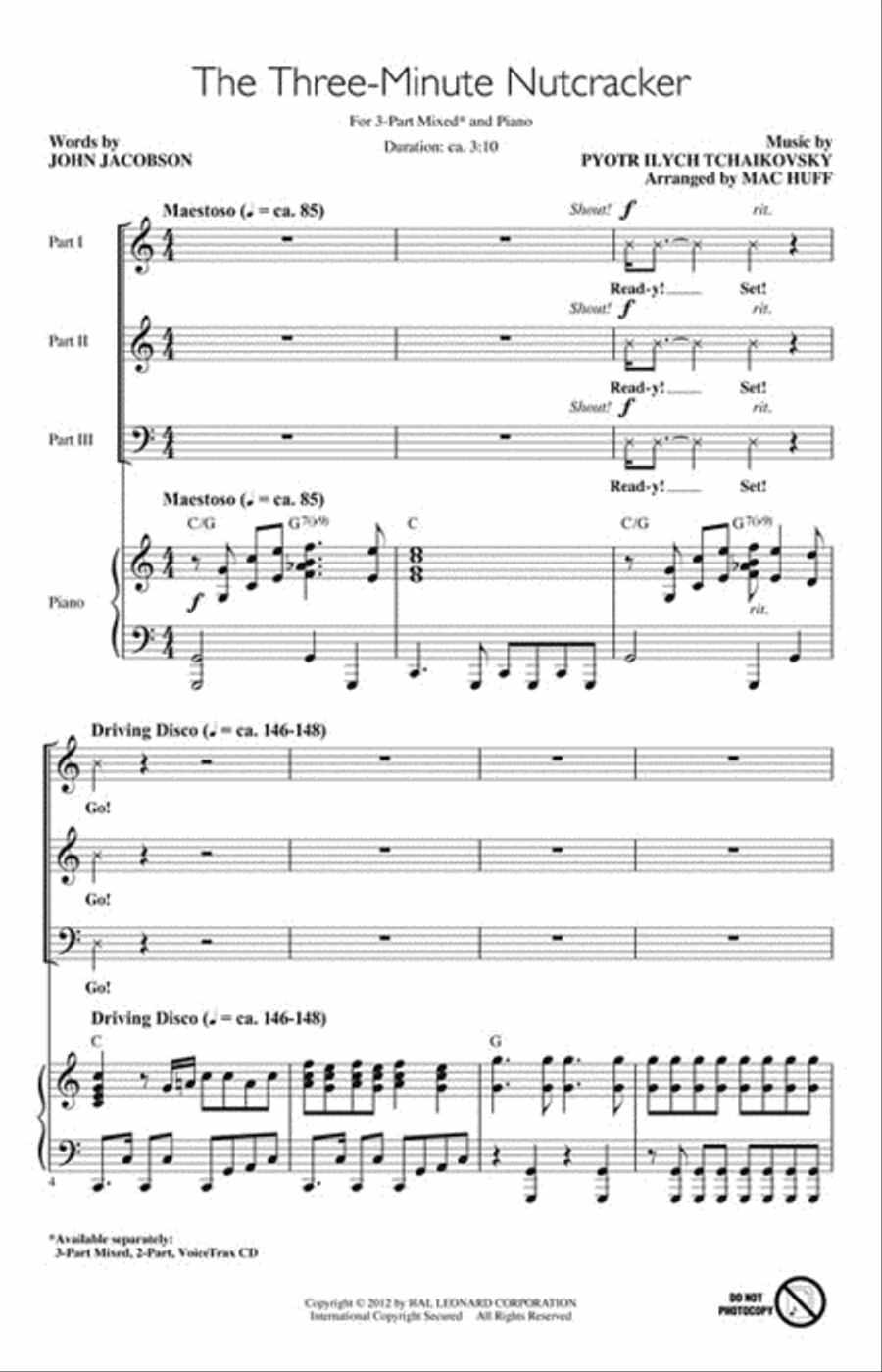 The Three-Minute Nutcracker Choir scores gallery preview page 2