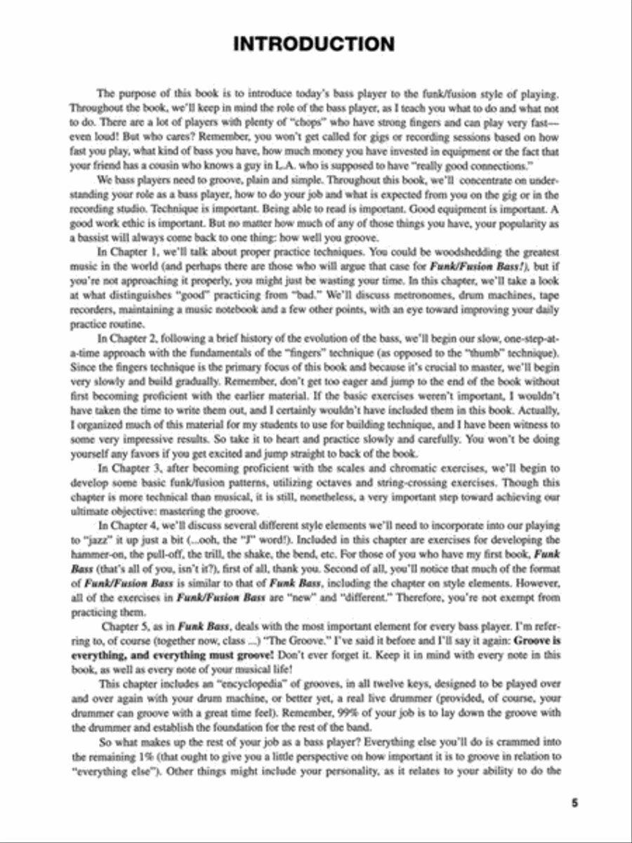 Funk/Fusion Bass Funk/Fusion Bass Electric Guitar scores gallery preview page 3