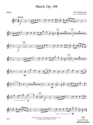 March, Op. 108: Oboe