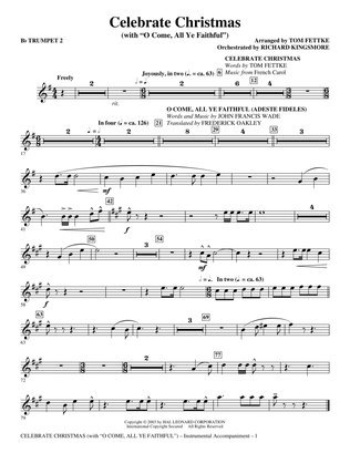 Celebrate Christmas (with O Come, All Ye Faithful) - Bb Trumpet 2