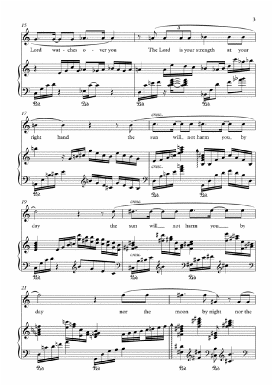 Psalm 121 - Vartan Agopian Soprano Voice scores gallery preview page 3