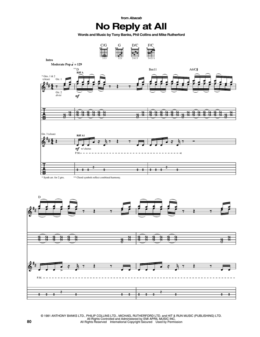 No Reply At All Acoustic Guitar scores gallery preview page 1