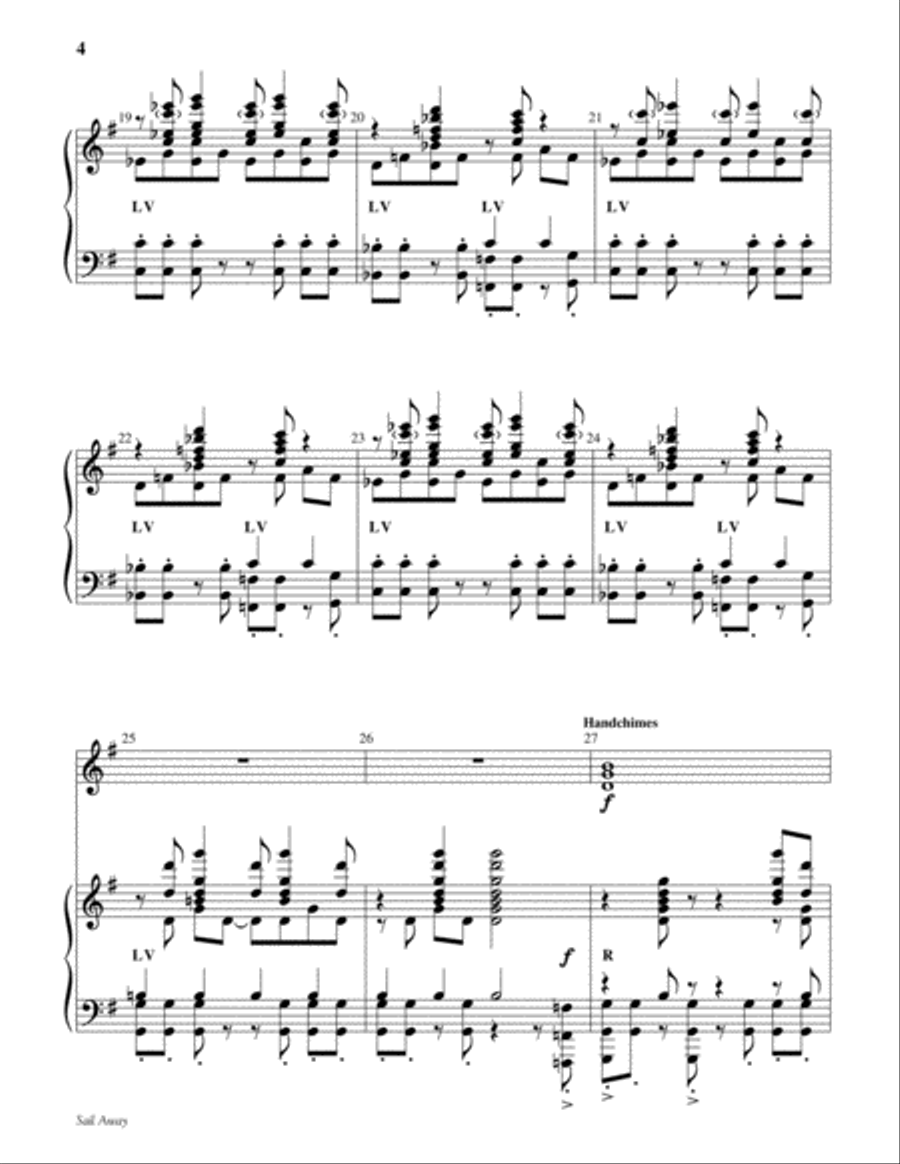 Sail Away (Orinoco Flow) Sail Away (Orinoco Flow) Handbell Choir scores gallery preview page 4
