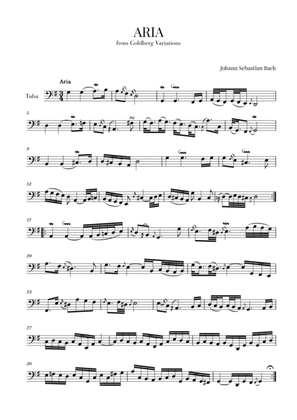 Aria (from Goldberg Variations - BWV 988) for Tuba