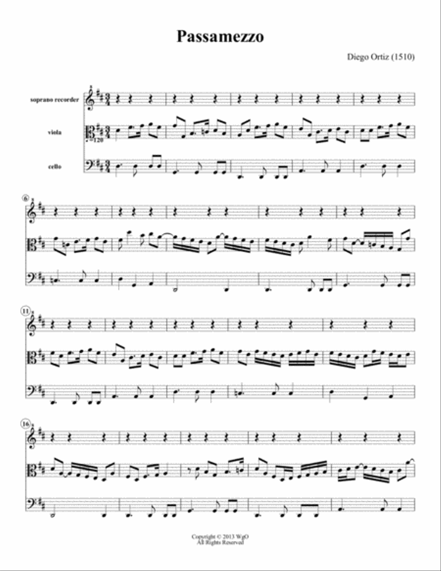 Recercada Segunda Small Ensemble scores gallery preview page 1