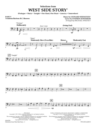 West Side Story (Selections for Flex-Band) (arr. Michael Sweeney) - Pt.5 - Trombone/Bar. B.C./Bsn.